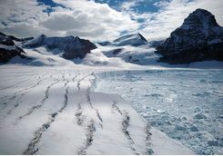 melting antarctic glacier