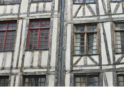 Half wood houses in the Marais