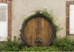 Champagne barrel in Hautvillers