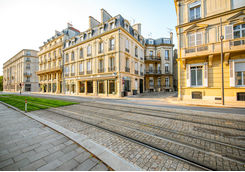 Street view in Reims city