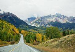 Highway with mountain