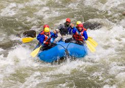 Whitewater rafting in rockies