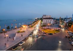 cityscape of phnom penh
