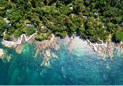 Krabey Island aerial view