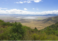 View of Ngorongoro from a hill
