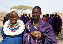 Masai mother and son