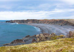 Black lava pearl beach