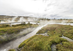 Deildartunguhver hot nature steams