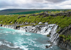 Hraunfossar waterfall