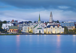 Reykjavik on the evening
