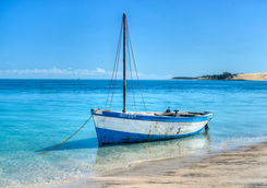 Boat in Bazaruto Island