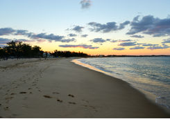 Sunset on Tofo beach