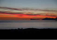 Sunset over Walker Bay