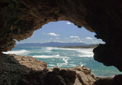 Cave on beach