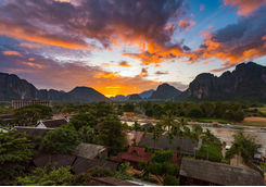 Vang Vieng Sunset