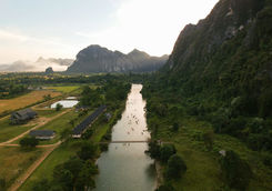 Kayaking in Vang Vieng