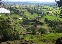 Wat Phou Aerial View