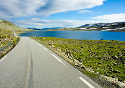 Road through the region of Valdres
