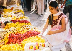 Jaipur flower market