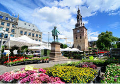 Flower market in Oslo