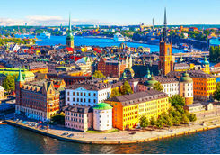 Aerial view of Stockholm