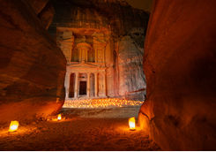 Petra at Night with Candle Lights