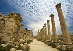Roman Columns in Jerash