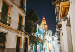 Street in the evening in Cordoda