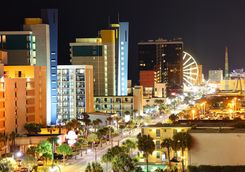 Myrtle beach at night