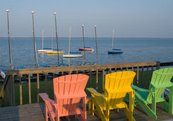 Deck chairs in Outer Banks