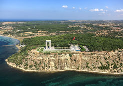 Canakkale Martyrs' Memorial from above