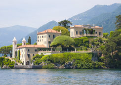 The villa del Balbianello on Lake Como