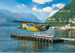 Seaplane at Como lake