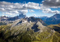 Panoramic view from Rifugio Lagazuoi