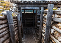 Trenches of World War I in the Dolomites