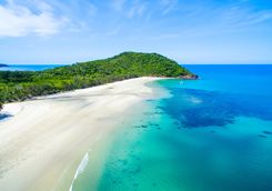 Aerial view of Cape Tribulation