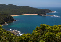 Aerial view of Bouddi National Park