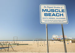 Muscle Beach Sign