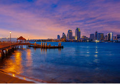 San Diego Bay during Sunset
