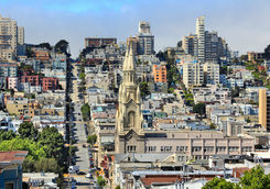 Top view of Russian Hill