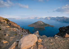 Top view of Crater Lake