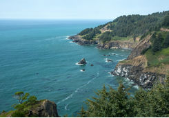 Top view of Oregon Coast