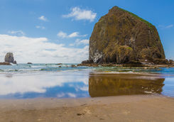 Haystack Rock in Cannon Beach