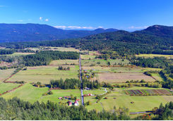 Aerial view of San Juan Island