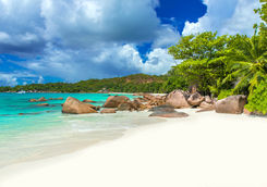 Anse Lazio in Praslin Island