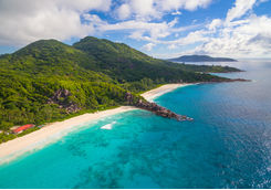 La Digue Island Coastline