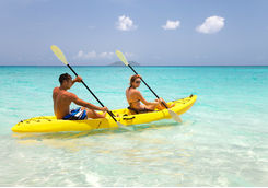 Kayaking in Clear Water