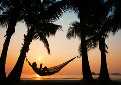 Reading in a Hammock