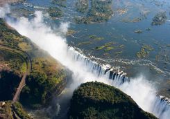 Victoria Falls aerial