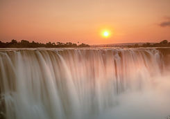 Victoria Falls sunset
